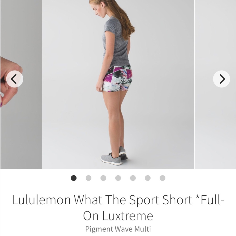 LULULEMON What The Sport Short * Pigment Wave